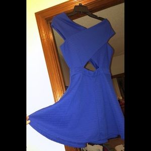 Blue cocktail dress